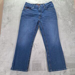 Ariat FR M4 Flame Resistant Jean Men 34x30 Blue Denim Relaxed Bootcut 10020812